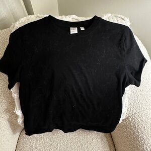 TNA Black Soft Feels All-Time T-Shirt Size S